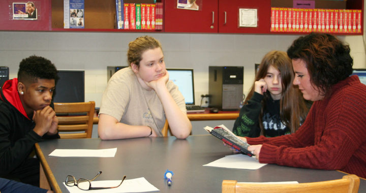Students in Creative Writing class