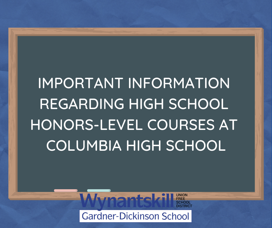 Columbia High School Honors Course Applications Due