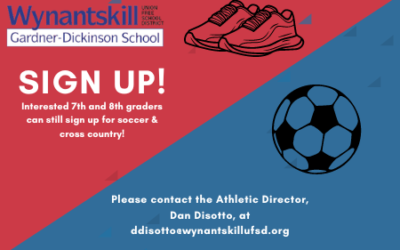 7th and 8th Graders – sign up for Fall Sports!