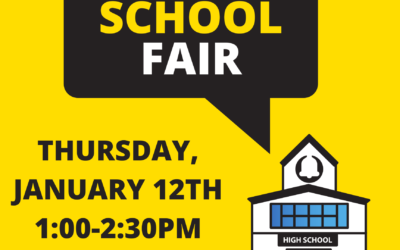 8th Grade Families: Join us for the High School Fair 1/12 1-2:30pm